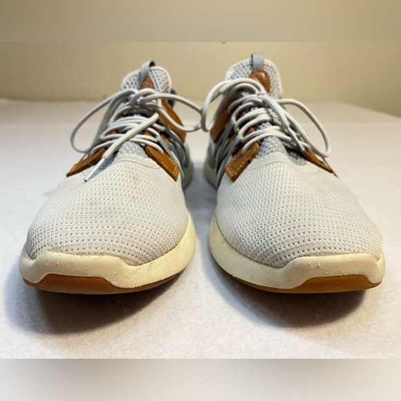 Olukai Mio Li Men’s Size 14 Mist Grey Brown Leather Casual Sneaker Shoe - Picture 13 of 14